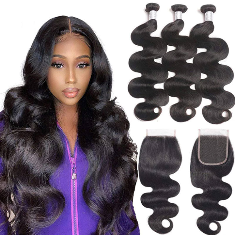 Body Wave Hair Bundles With Closure